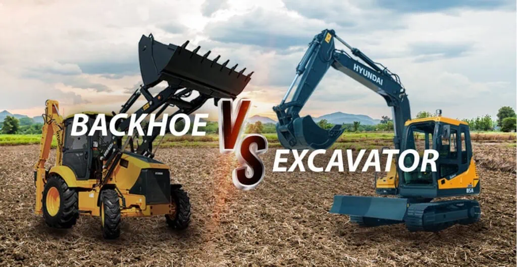 backhoe vs excavator