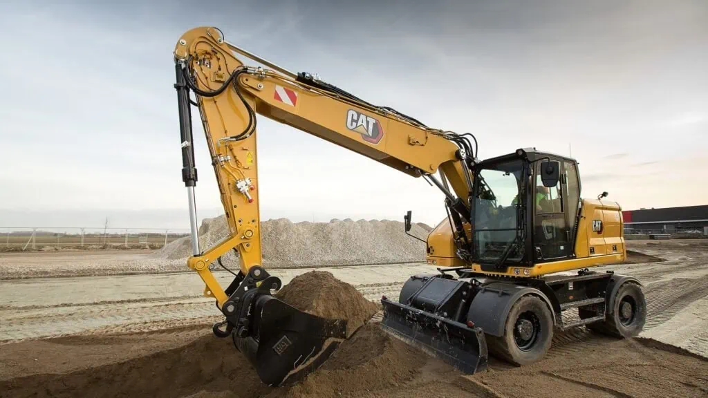 cat wheel excavator