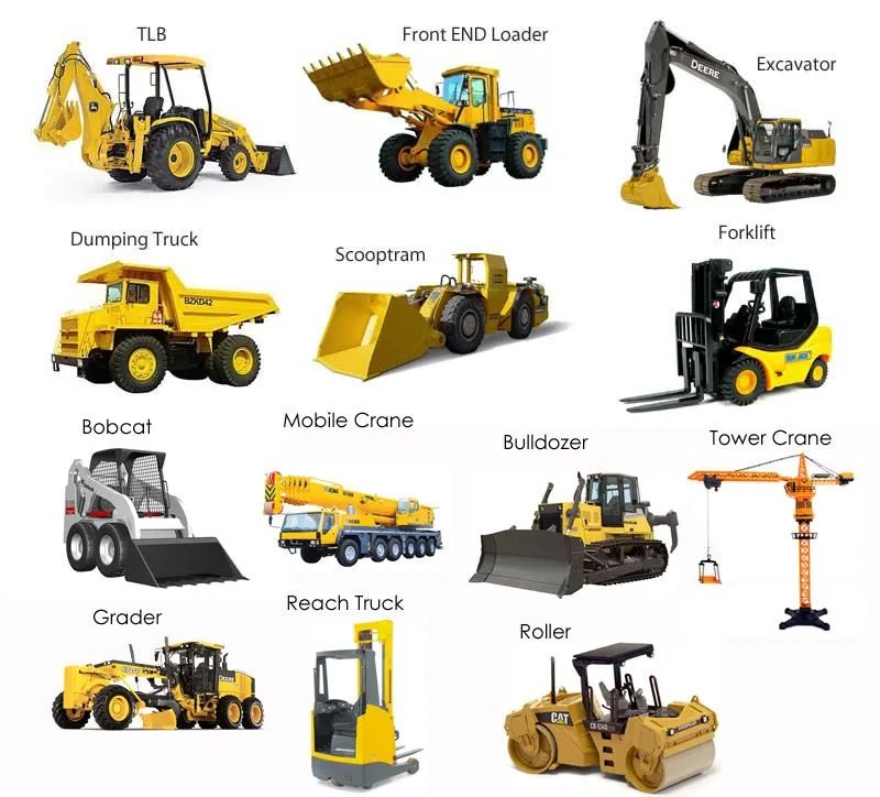 construction equipment names