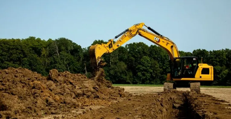 excavator digging