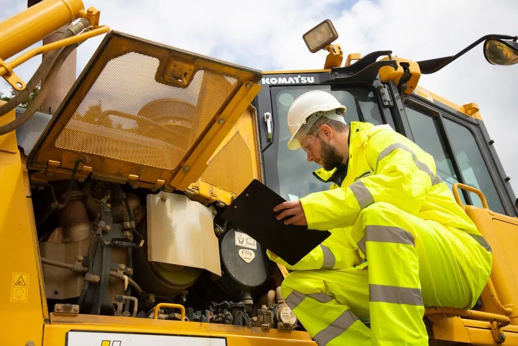 excavator inspection