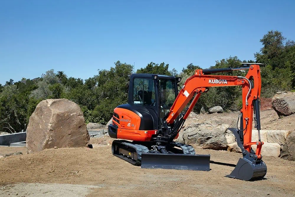 Kubota excavator sizes