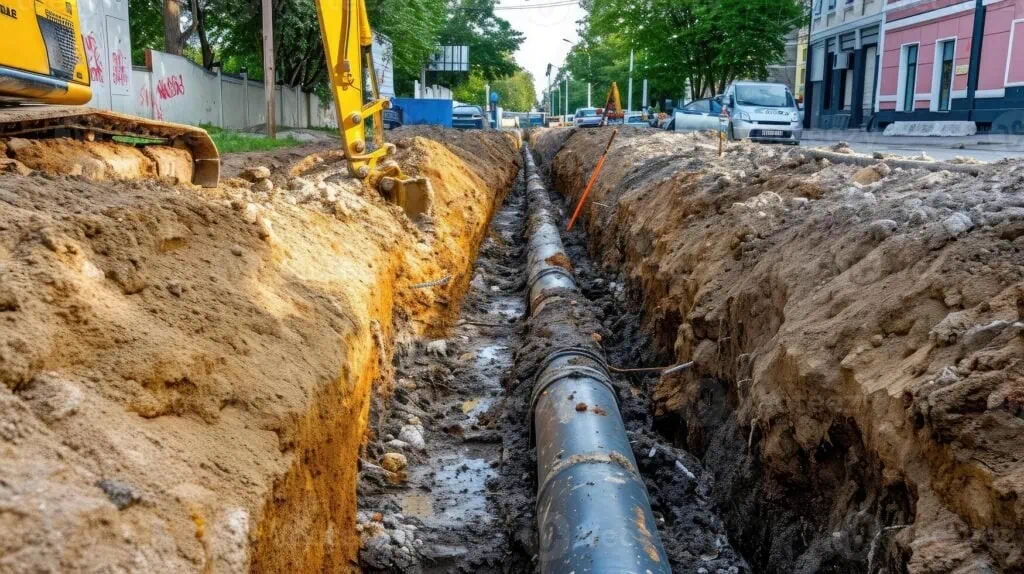 Trench excavation drainage systems