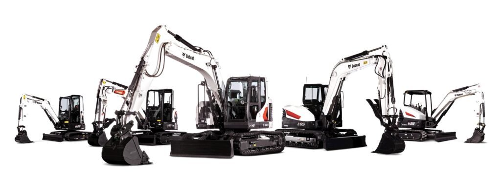 Bobcat excavator sizes