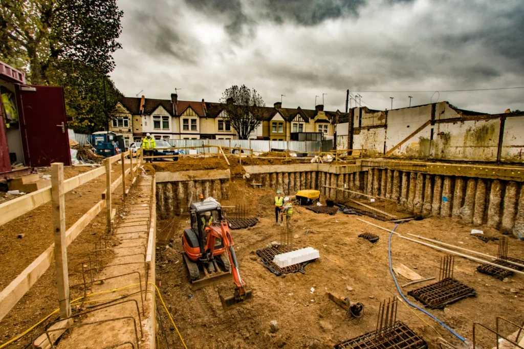 deep basement excavation