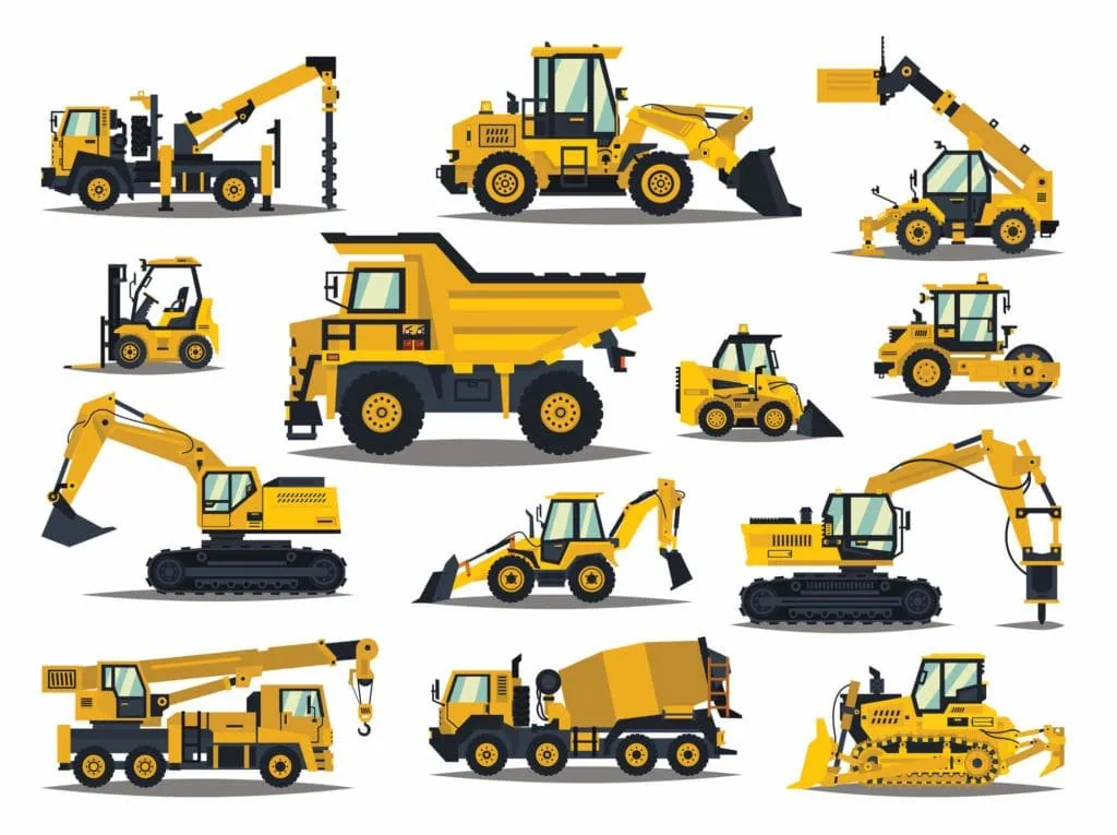 types of heavy equipment shandong